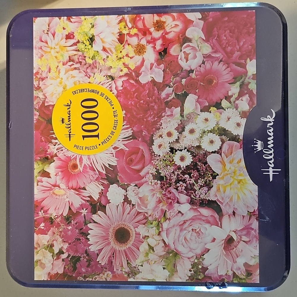 NIB Hasbro Hallmark Floral Puzzle, 1000 Pieces